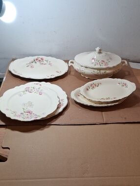 7  Virginia Rose Homer Laughlin Dishes" Made In USA.